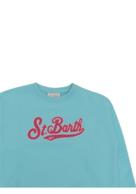 Blue cotton sweatshirt for girls MC2 SAINT BARTH | BRN0001AZZURRO